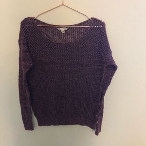 American eagle purple knit sweater
